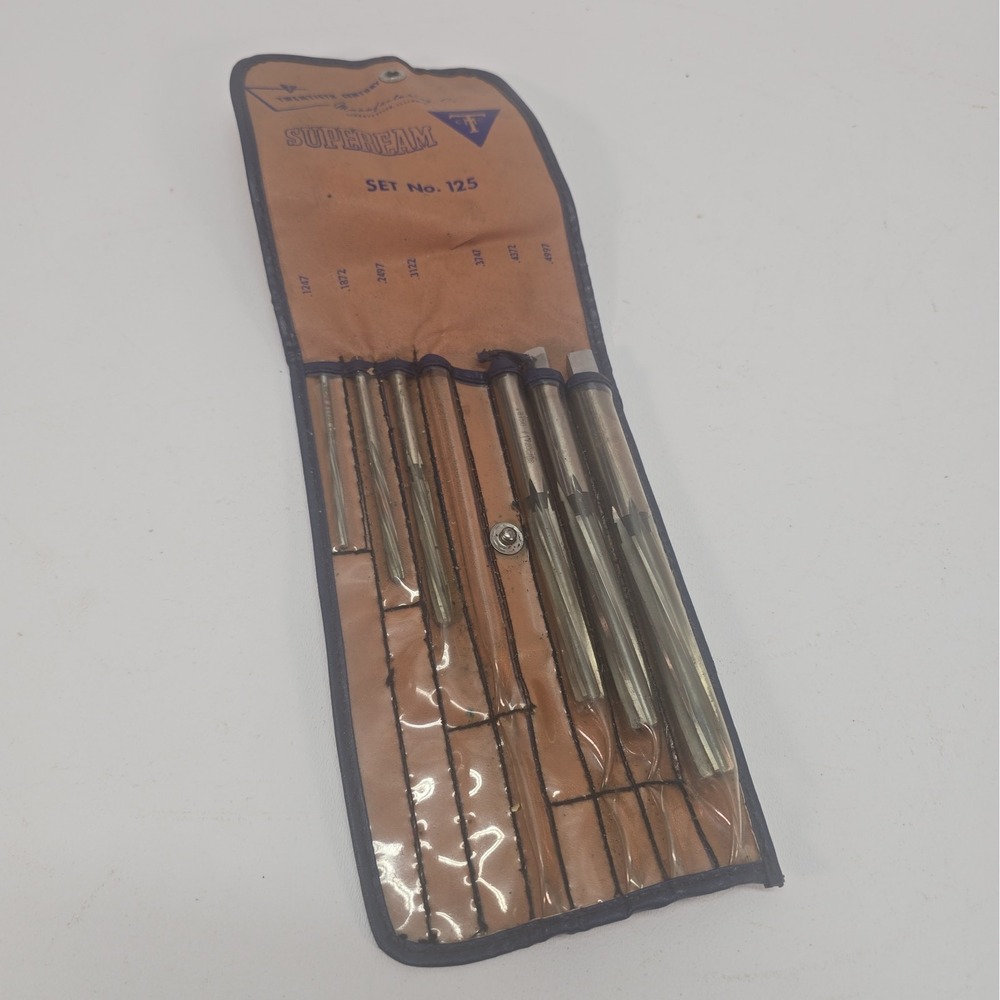 Supeream 6pc Hand Reamer Set .1247-.4997 Alloy Steel Reamer Bit Straight Flutes